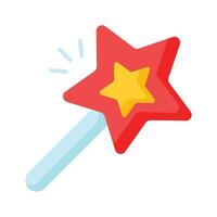 Magic wand stick vector, get hold on this amazing icon of magic stick vector