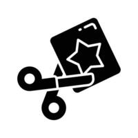 Check this carefully designed icon of paper cutter, scissors vector