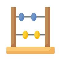 Primary counting education, amazing vector of abacus, mathematical calculating frame