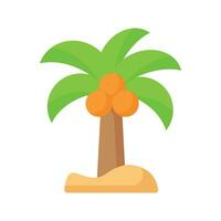 Beautiful vector of coconut tree in modern style, easy to use in web, mobile apps and all presentation projects