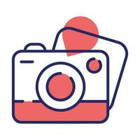 Camera vector design in modern and trendy style, photography device icon