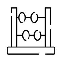 Primary counting education, amazing vector of abacus, mathematical calculating frame