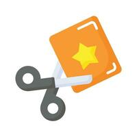 Check this carefully designed icon of paper cutter, scissors vector