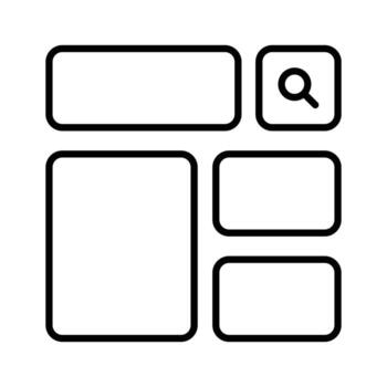 tomar un Mira a esta hermosamente diseñado sitio web estructuras alámbricas, estructura alámbrica, disposición, modelo icono vector