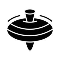 Spinning top vector design in modern design style, ready to use humming top icon