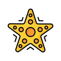 estrella de mar vector diseño en moderno estilo, aislado en blanco antecedentes