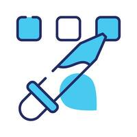 Customizable icon of eyedropper in modern style, color picker vector, coloring tool vector