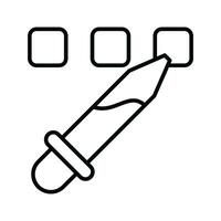 Customizable icon of eyedropper in modern style, color picker vector, coloring tool vector