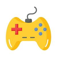 Game console or game controller, computer gaming, gamepad vector, icon of joystick gamepad vector