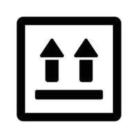 Upward arrow vector design concept of side up icon
