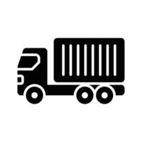 Trendy vector of cargo truck in modern design style