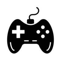 Game console or game controller, computer gaming, gamepad vector, icon of joystick gamepad vector