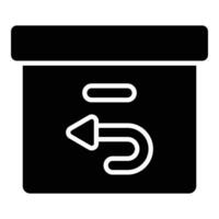 An amazing icon of return product in modern style, order return, parcel return vector