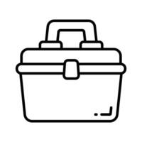 Check this carefully crafted icon of portable cooler, beach box vector design