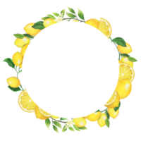 lemon frame pattern png