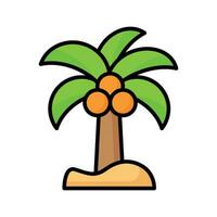 Beautiful vector of coconut tree in modern style, easy to use in web, mobile apps and all presentation projects