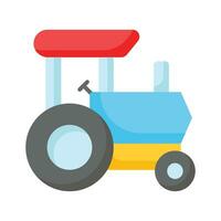 un increíble icono de tractor juguete en de moda diseño estilo, Listo para prima utilizar vector