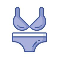 Grab this amazing icon of bikini, beach accessory vector design