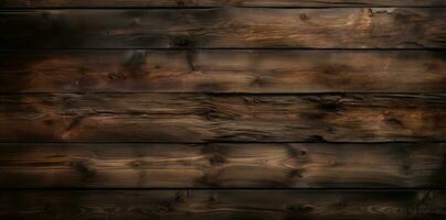 AI generated Brown wood texture photo