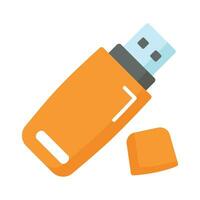 Universal serial bus, modern flat icon of usb, external storage device vector