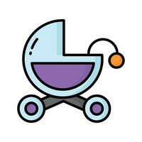 Check this beautiful icon of baby carriage, baby stroller vector design