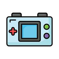 Game console or game controller, computer gaming, gamepad vector, icon of joystick gamepad vector