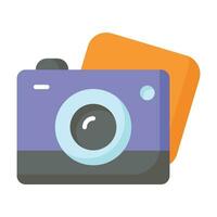 Camera vector design in modern and trendy style, photography device icon