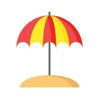 Carefully crafted vector of beach umbrella, icon of beach