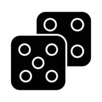 icono de casino juego accesorios, dado vector diseño, ludo dado juego en moderno estilo