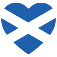 bandiera di Scozia. Scozia bandiera nel cuore forma png