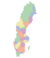 Map of Sweden. Sweden provinces map png