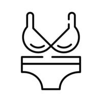 agarrar esta increíble icono de bikini, playa accesorio vector diseño