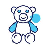 osito de peluche oso icono en de moda diseño estilo, linda osito de peluche oso vector para niños jugando