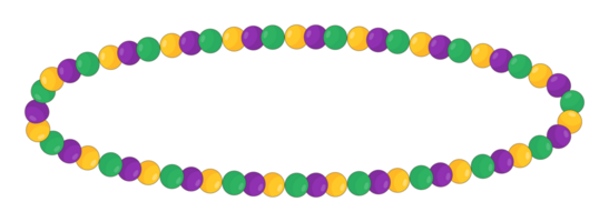 klistermärke flerfärgad pärlor halsband png