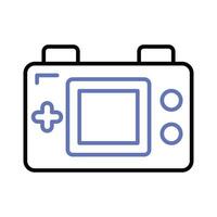 Game console or game controller, computer gaming, gamepad vector, icon of joystick gamepad vector