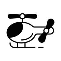 Download this stylish icon of helicopter toy, ready to use vector
