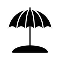 Carefully crafted vector of beach umbrella, icon of beach