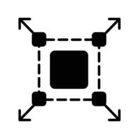 Grab this creative design vector of image resize in modern style