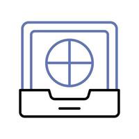 Check this carefully crafted colors file vector in trendy style