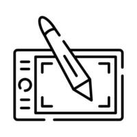 Check this beautiful icon of graphic tablet in trendy design style, drawing tablet vector