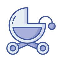 Check this beautiful icon of baby carriage, baby stroller vector design