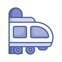 An editable vector of bullet train in modern style, premium icon design