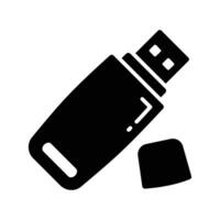 Universal serial bus, modern flat icon of usb, external storage device vector