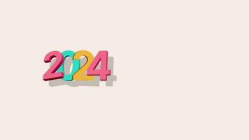 2024 Greeting Text Animation Free Video