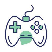 Game console or game controller, computer gaming, gamepad vector, icon of joystick gamepad vector