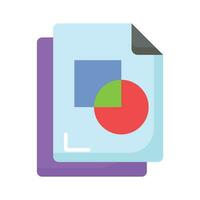 Check this carefully crafted colors file vector in trendy style