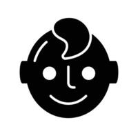 Look at this beautifully designed icon of newborn baby, happy baby vector