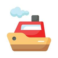 Grab this amazing icon of toy boat in trendy design style vector