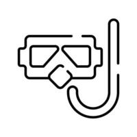 Beautifully design vector of snorkeling mask in modern style, easy to use icon