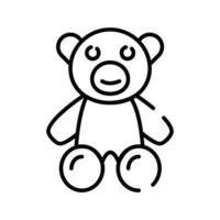 osito de peluche oso icono en de moda diseño estilo, linda osito de peluche oso vector para niños jugando